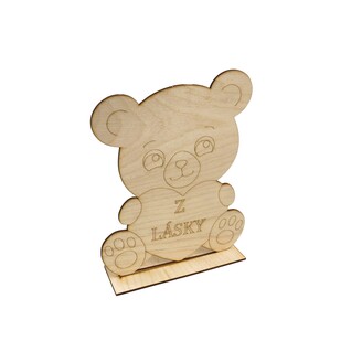 MEDVĚD Z LÁSKY STOJÍCÍ XD 25cm 1ks*PŘÍRODNÍ