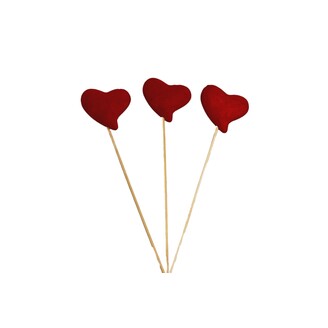 ZÁPICH SRDCE 7x7x26cm 12ks*ČERVENÁ