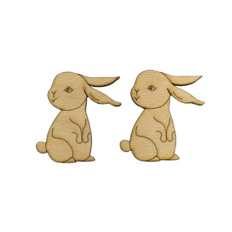 ZAJÍC XD 6cm 24ks*PŘÍRODNÍ