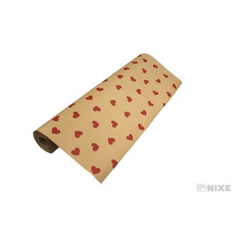 ROLE PAPÍR CUORICINI 70cmx50m*PŘÍRODNÍ+ČERVENÁ