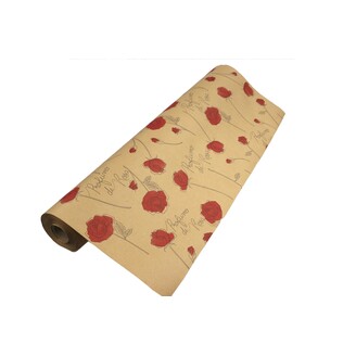 ROLE PAPÍR ROSE 70cmx50m*PŘÍRODNÍ+ČERVENÁ