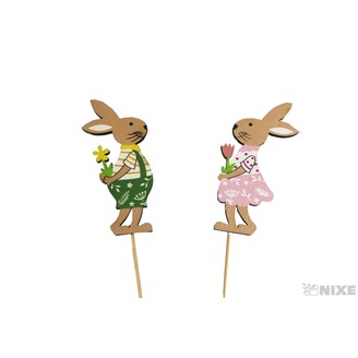 ZÁPICH ZAJÍC 03x07x28cm 6ks*MIX BAREV