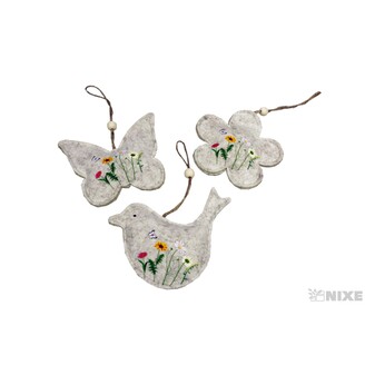 ZÁVĚS FILC MIX VZORŮ 14x15cm*