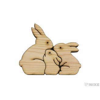 KRÁLÍCI XD SET 7x8cm*PŘÍRODNÍ