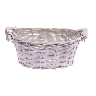 OBAL RATTAN 22x15x9cm*BÍLÁ