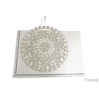 ZÁVĚS KRUH 30cm*BÍLÁ