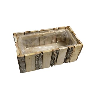 OBAL DŘEVO 22x10cm*BÍLÁ