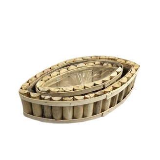 OBAL DŘEVO 34x15x10cm 25X7,5X7,5*BÍLÁ