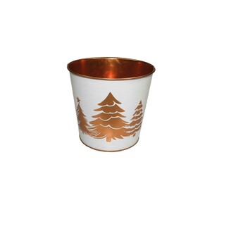 PLECHOVÝ OBAL VÁNOCE 15x13,5cm*ZLATÁ