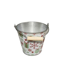 PLECHOVÝ KBELÍK VÁNOCE 14x13cm*MIX BAREV
