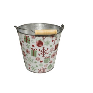 PLECHOVÝ KBELÍK VÁNOCE 17x17,5cm*MIX BAREV