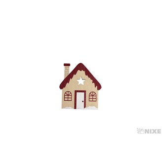 DOMEK NALEP. 3x4cm 12ks*MIX BAREV