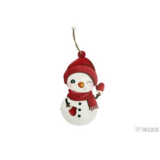 ZÁVĚS D SNĚHULÁK 7x15cm*MIX BAREV