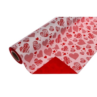 ROLE PLAST VAL 70cmx40m*ČERVENÁ+BÍLÁ 001