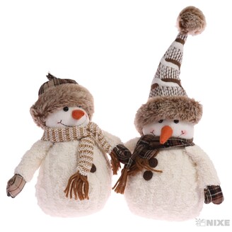 SNĚHULÁK STOJÍCÍ 25cm*MIX BAREV