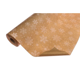 ROLE PAPÍR SNOWY SKY 70cmx50m*PŘÍRODNÍ+BÍLÁ