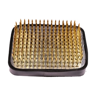 IKEBANA KENZAN JEŽEK 70X50mm MOSAZ*ZLATÁ