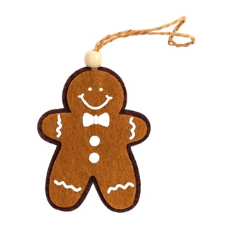 ZÁVĚS PERNÍČEK PANÁČEK 6x7,5cm 4ks*HNĚDÁ