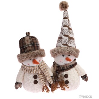 SNĚHULÁK STOJÍCÍ 40cm*MIX BAREV