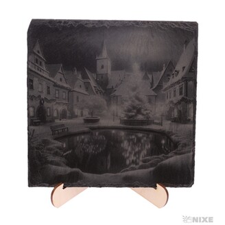 OBRAZ BŘIDLICE VÁNOČNÍ NÁVES 20x20cm+STOJAN