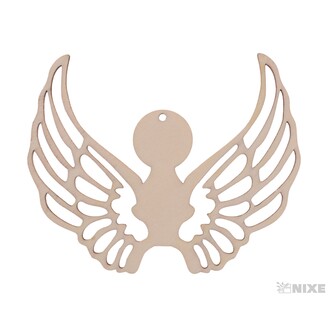 ANDĚLSKÁ KŘÍDLA H XD 10x8cm 12ks*PŘÍRODNÍ