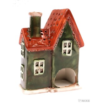 DOMEK KERAMIKA 13x18x7cm*ZELENÁ