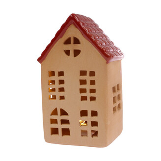 DOMEK KERAMIKA SVÍTÍCÍ 7x13x6cm*CIHLOVÁ