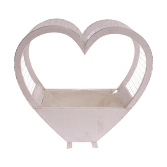 OBAL SRDCE 28x20x10cm*BÍLÁ