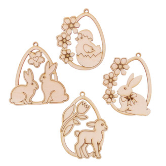 VAJÍČKA SE ZVÍŘÁTKY XD 8cm 12ks*PŘÍRODNÍ