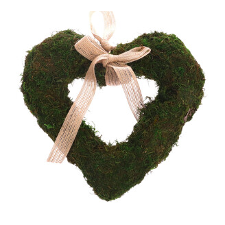 SRDCE MECHOVÉ 25cm*ZELENÁ