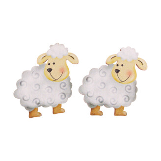 OVEČKA NALEPOVACÍ 3x4cm 10ks*MIX BAREV