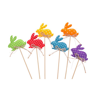 ZÁPICH ZAJÍC 7,5x06x28cm 6ks*MIX BAREV