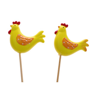 ZÁPICH KOHOUT 7,5x6,5x36cm 6ks*MIX BAREV