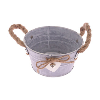 PLECHOVÁ MISKA 14x7,5cm*BÍLÁ