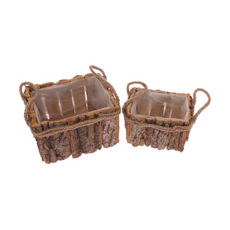 OBAL KŮRA 17x10x12,5cm 12,5x09x08cm*HNĚDÁ