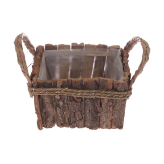 OBAL KŮRA 19x13x13cm*HNĚDÁ