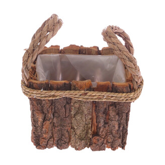 OBAL KŮRA 13x11x07cm*HNĚDÁ