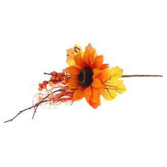 VĚTVIČKA SLUNEČNICE 28cm*ORANŽOVÁ