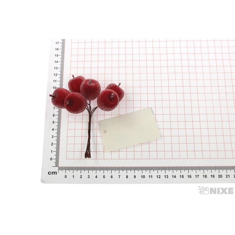 JABLKA 2,5x12cm 6ks*ČERVENÁ