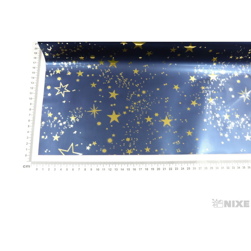 ROLE B-839AR 70cmx50m*MODRÁ+ZLATÁ