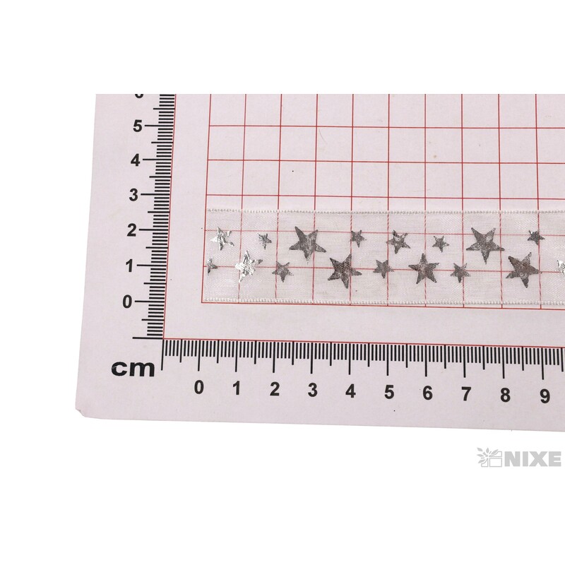 STUHA VLOČKA 25mmx10yd*BÍLÁ+STŘÍBRNÁ