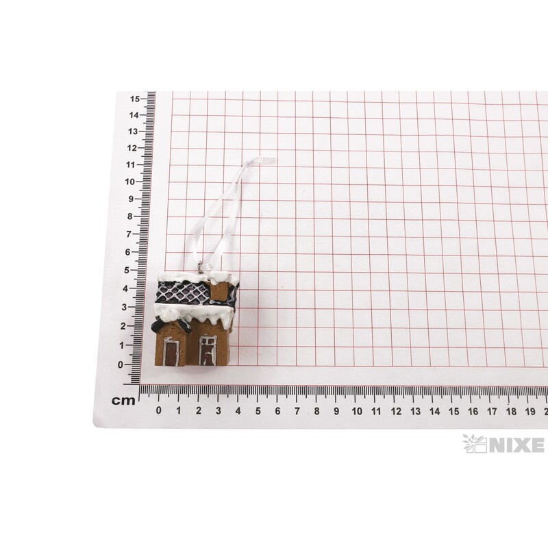 ZÁVĚS DOMEČEK 4x4,5cm*MIX BAREV