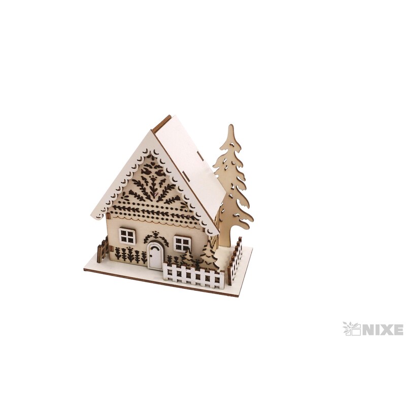 DOMEČEK 11x11cm*PŘÍRODNÍ