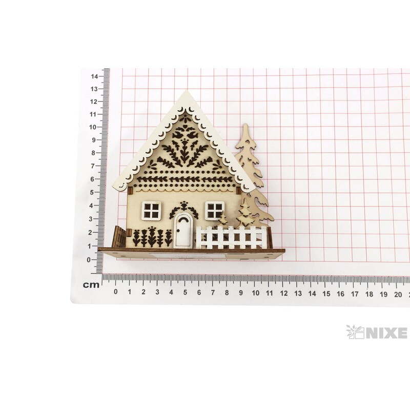 DOMEČEK 11x11cm*PŘÍRODNÍ