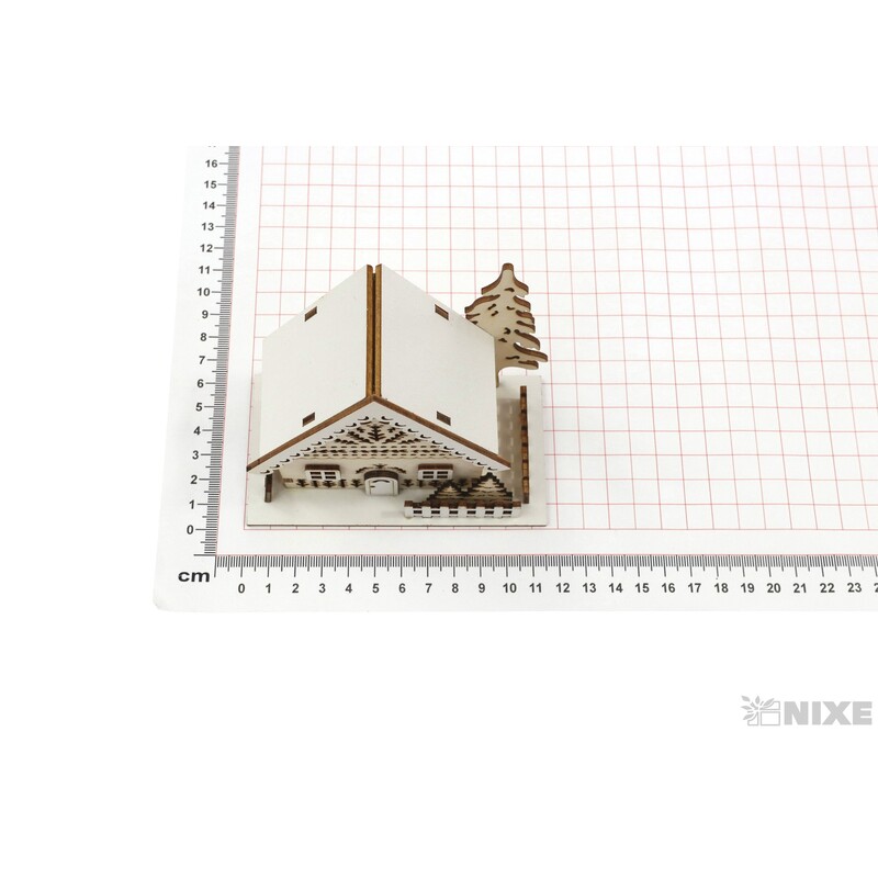 DOMEČEK 11x11cm*PŘÍRODNÍ