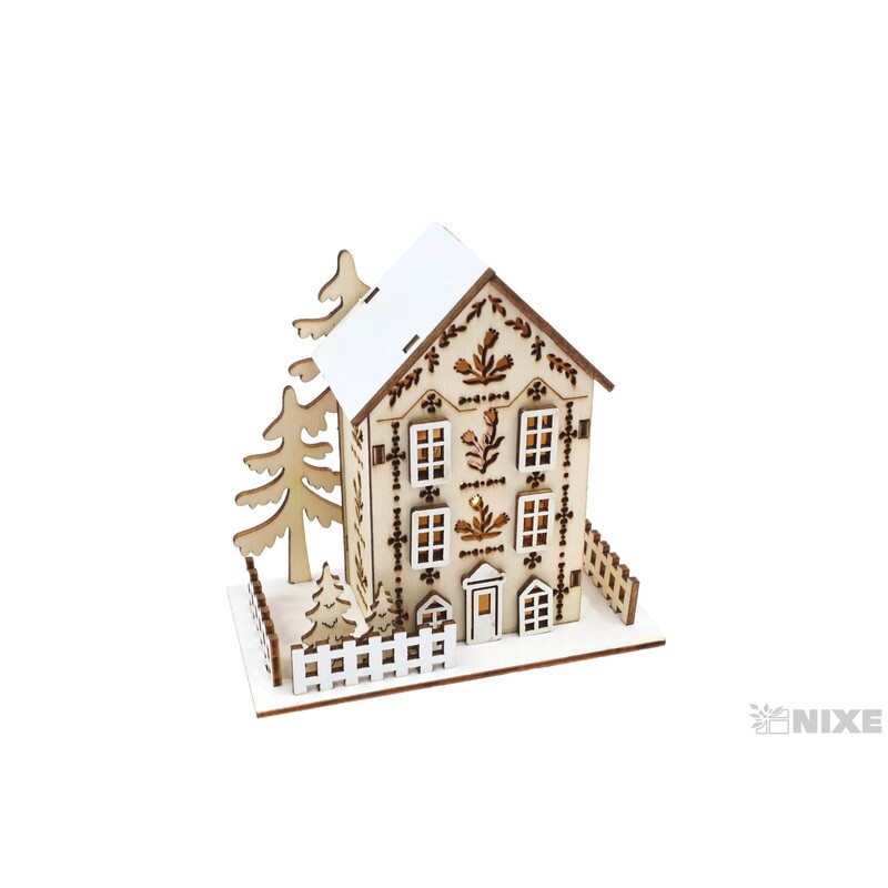 DOMEČEK 11x11cm*PŘÍRODNÍ