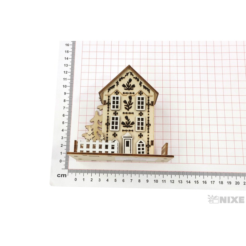 DOMEČEK 11x11cm*PŘÍRODNÍ