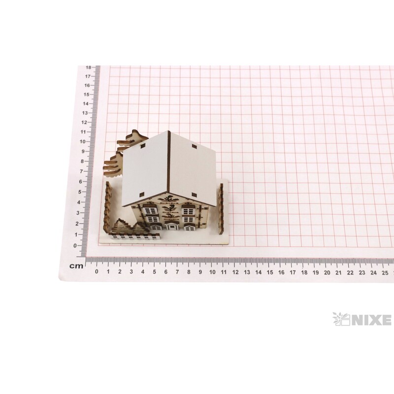 DOMEČEK 11x11cm*PŘÍRODNÍ