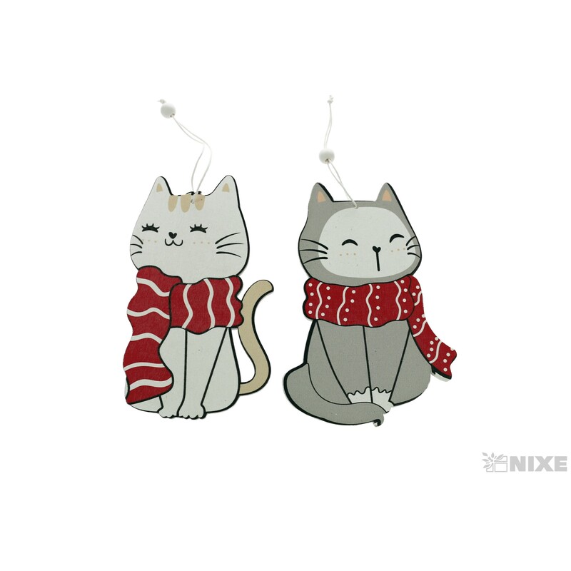 ZÁVĚS KOČKA 10x14cm*MIX BAREV