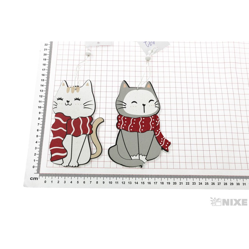 ZÁVĚS KOČKA 10x14cm*MIX BAREV